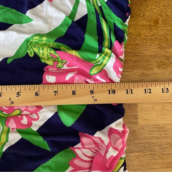 Lilly Pulitzer Women's Madison Dress Small Floral‎ Striped One Shoulder Ruched - Picture 14 of 14